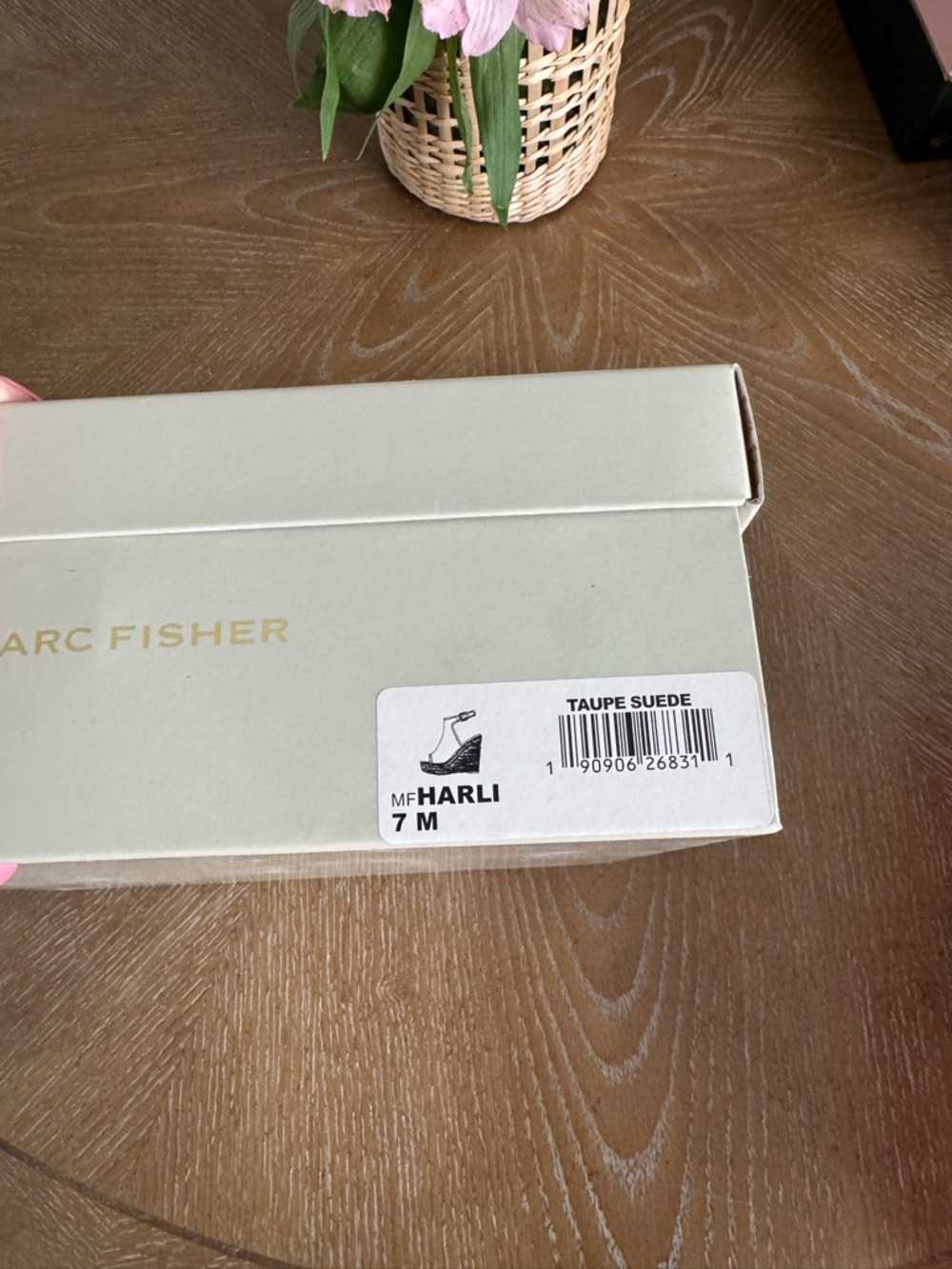 Marc Fisher Neutral Taupe Shoe Box - Harli 7M